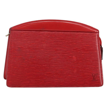 LOUIS VUITTON Epi Trousse Crete Clutch Bag Red M48407 LV Auth BA5996