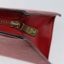 LOUIS VUITTON Epi Trousse Crete Clutch Bag Red M48407 LV Auth BA5996-9