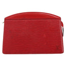 LOUIS VUITTON Epi Trousse Crete Clutch Bag Red M48407 LV Auth BA5996-2