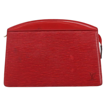 LOUIS VUITTON Epi Trousse Crete Clutch Bag Red M48407 LV Auth BA5996 - 0