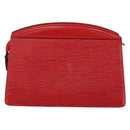 LOUIS VUITTON Epi Trousse Crete Clutch Bag Red M48407 LV Auth BA5996-2