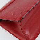 LOUIS VUITTON Epi Trousse Crete Clutch Bag Red M48407 LV Auth BA5996-9