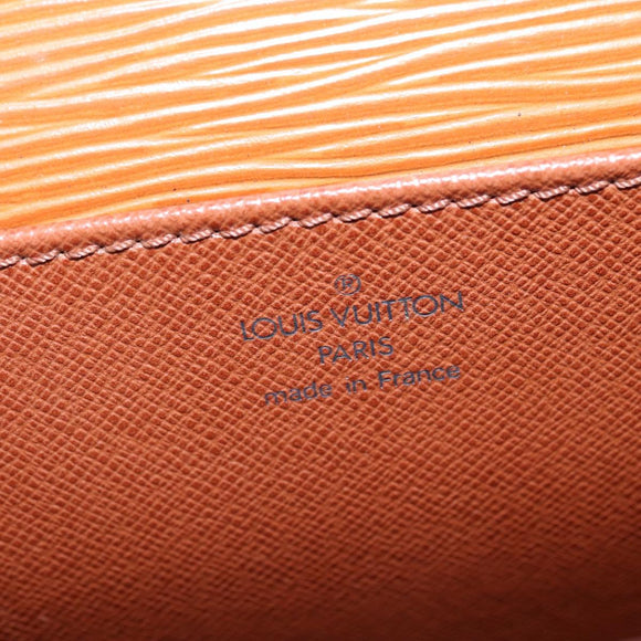 LOUIS VUITTON Epi Serviette Conseiller Briefcase Gold M54428 LV Auth BA5997