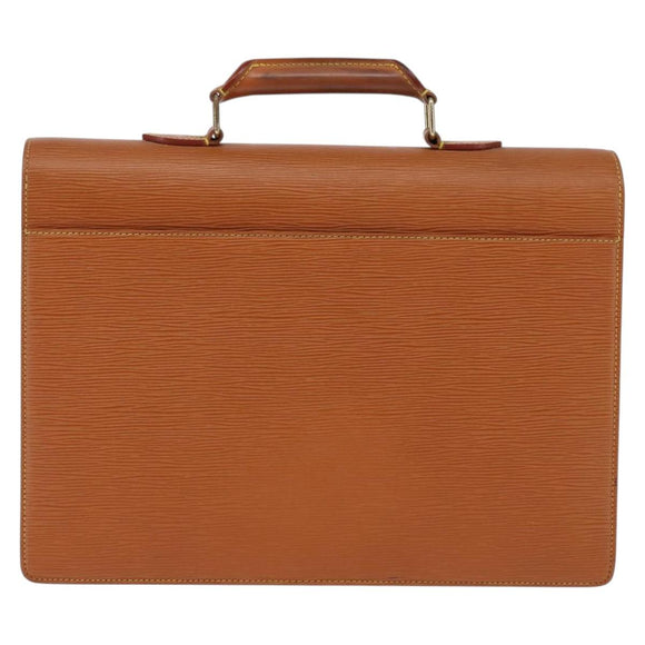 LOUIS VUITTON Epi Serviette Conseiller Briefcase Gold M54428 LV Auth BA5997