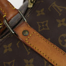 LOUIS VUITTON Monogram Keepall Bandouliere 55 Boston Bag M41414 LV Auth BA5999-16