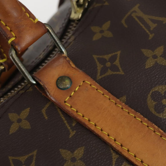 LOUIS VUITTON Monogram Keepall Bandouliere 55 Boston Bag M41414 LV Auth BA5999