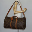 LOUIS VUITTON Monogram Keepall Bandouliere 55 Boston Bag M41414 LV Auth BA5999-24