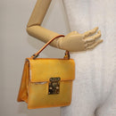 LOUIS VUITTON Monogram Vernis Spring Street Hand Bag Gris M91029 LV Auth BA6002-26