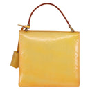 LOUIS VUITTON Monogram Vernis Spring Street Hand Bag Gris M91029 LV Auth BA6002-2