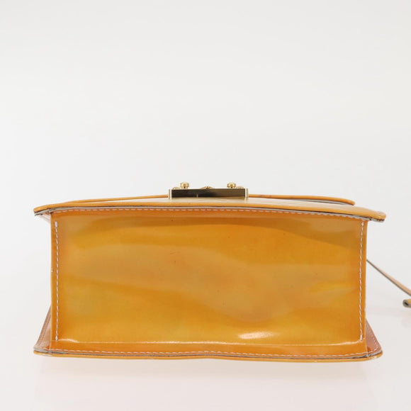 LOUIS VUITTON Monogram Vernis Spring Street Hand Bag Gris M91029 LV Auth BA6002