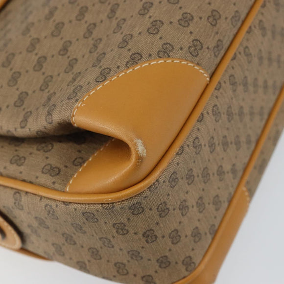 GUCCI Micro GG Supreme Shoulder Bag PVC Beige Gold 001 116 0924 Auth BA6004