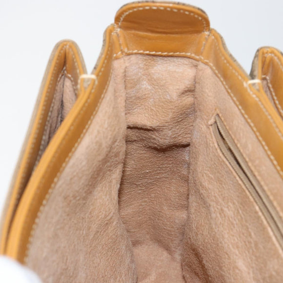 GUCCI Micro GG Supreme Shoulder Bag PVC Beige Gold 001 116 0924 Auth BA6004