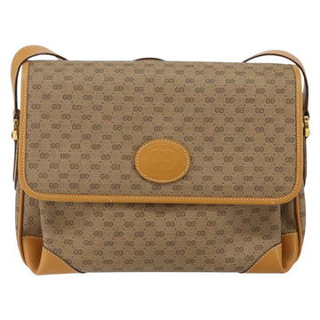GUCCI Micro GG Supreme Shoulder Bag PVC Beige Gold 001 116 0924 Auth BA6004 - 0