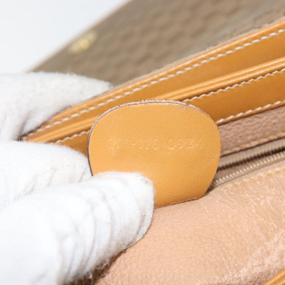 GUCCI Micro GG Supreme Shoulder Bag PVC Beige Gold 001 116 0924 Auth BA6004