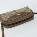 GUCCI GG Supreme Web Sherry Line Bag PVC Beige Gold 001 261 1086 Auth BA6005-6