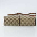 GUCCI GG Supreme Web Sherry Line Bag PVC Beige Gold 001 261 1086 Auth BA6005-9