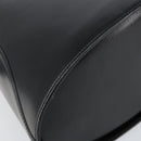 Christian Dior Hand Bag Leather Black Gold Auth BA6007-13