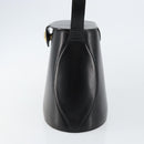 Christian Dior Hand Bag Leather Black Gold Auth BA6007-5