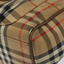 Burberrys Nova Check Tote Bag Canvas Beige Gold Auth BA601-10