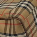 Burberrys Nova Check Tote Bag Canvas Beige Gold Auth BA601-13