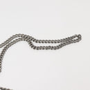 Stella MacCartney Chain Fabera Shoulder Bag Suede Pink Silver Auth BA6012-15