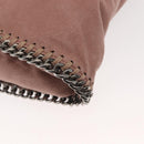 Stella MacCartney Chain Fabera Shoulder Bag Suede Pink Silver Auth BA6012-17