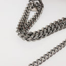 Stella MacCartney Chain Fabera Shoulder Bag Suede Pink Silver Auth BA6012-7