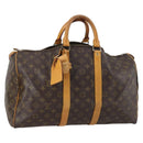 LOUIS VUITTON Monogram Keepall 45 Boston Bag M41428 LV Auth BA6013-1
