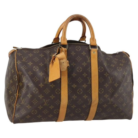 LOUIS VUITTON Monogram Keepall 45 Boston Bag M41428 LV Auth BA6013