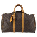 LOUIS VUITTON Monogram Keepall 45 Boston Bag M41428 LV Auth BA6013-2