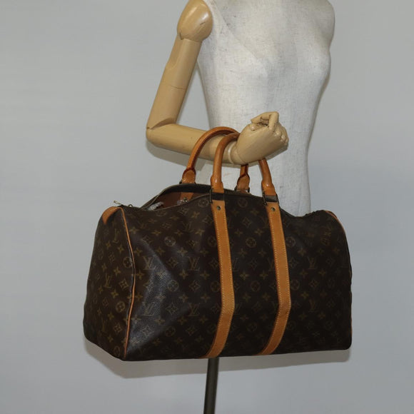 LOUIS VUITTON Monogram Keepall 45 Boston Bag M41428 LV Auth BA6013