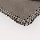 Stella MacCartney Chain Fabera Shoulder Bag Suede Gray Silver Auth BA6018-11