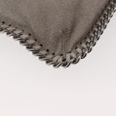 Stella MacCartney Chain Fabera Shoulder Bag Suede Gray Silver Auth BA6018-12