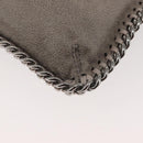 Stella MacCartney Chain Fabera Shoulder Bag Suede Gray Silver Auth BA6018-13
