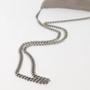 Stella MacCartney Chain Fabera Shoulder Bag Suede Gray Silver Auth BA6018-7