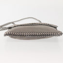 Stella MacCartney Chain Fabera Shoulder Bag Suede Gray Silver Auth BA6018-9