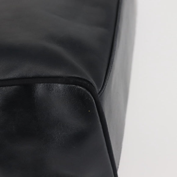 Salvatore Ferragamo Vala Tote Bag Leather Navy Gold Auth BA6019