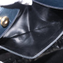 Salvatore Ferragamo Vala Tote Bag Leather Navy Gold Auth BA6019-19