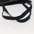 Salvatore Ferragamo Vala Tote Bag Leather Navy Gold Auth BA6019-7