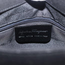 Salvatore Ferragamo Shoulder Bag Suede Gray Silver Auth BA6020-12