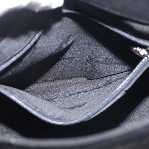 Salvatore Ferragamo Shoulder Bag Suede Gray Silver Auth BA6020