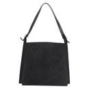 Salvatore Ferragamo Shoulder Bag Suede Gray Silver Auth BA6020-2