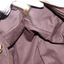 Chloe Hand Bag Leather Brown Gold Auth BA6021-17