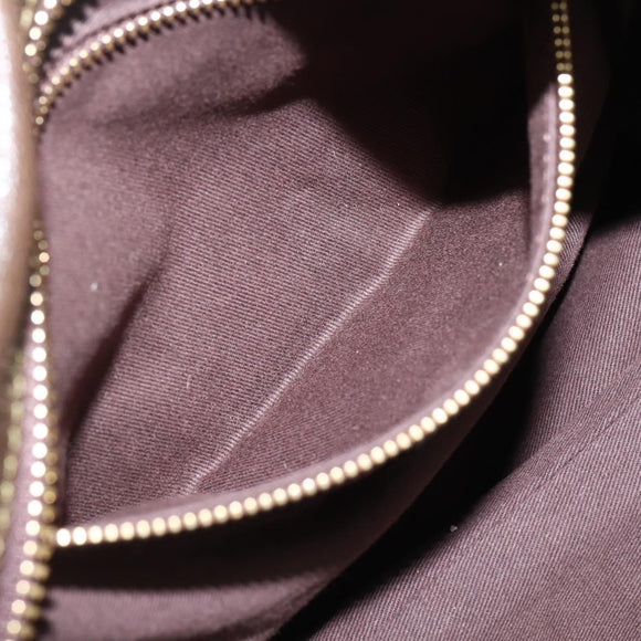 Chloe Hand Bag Leather Brown Gold Auth BA6021