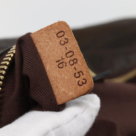 Chloe Hand Bag Leather Brown Gold Auth BA6021