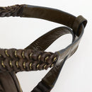 Chloe Hand Bag Leather Brown Gold Auth BA6021-8