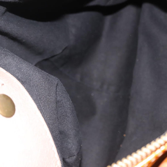 Chloe Bay Hand Bag Leather Brown Gold Auth BA6022