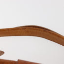 Chloe Bay Hand Bag Leather Brown Gold Auth BA6022-9