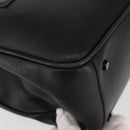 Salvatore Ferragamo Vala Shoulder Bag Leather Black Silver Auth BA6023-13