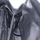 Salvatore Ferragamo Vala Shoulder Bag Leather Black Silver Auth BA6023-21